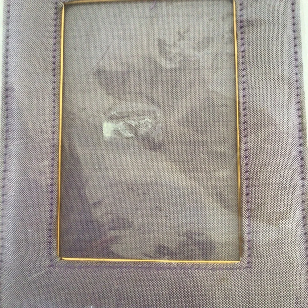 FETCO PURPLE SILK PICTURE FRAME NWT